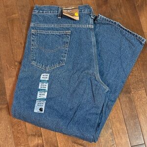 Carhartt Men's Denim Relaxed Flannel Fleece Lined New With Tags 40x30 Jeans